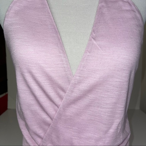 NEW Blue Life Lilac Deep V Haley Halter Bodysuit XS - Picture 6 of 14